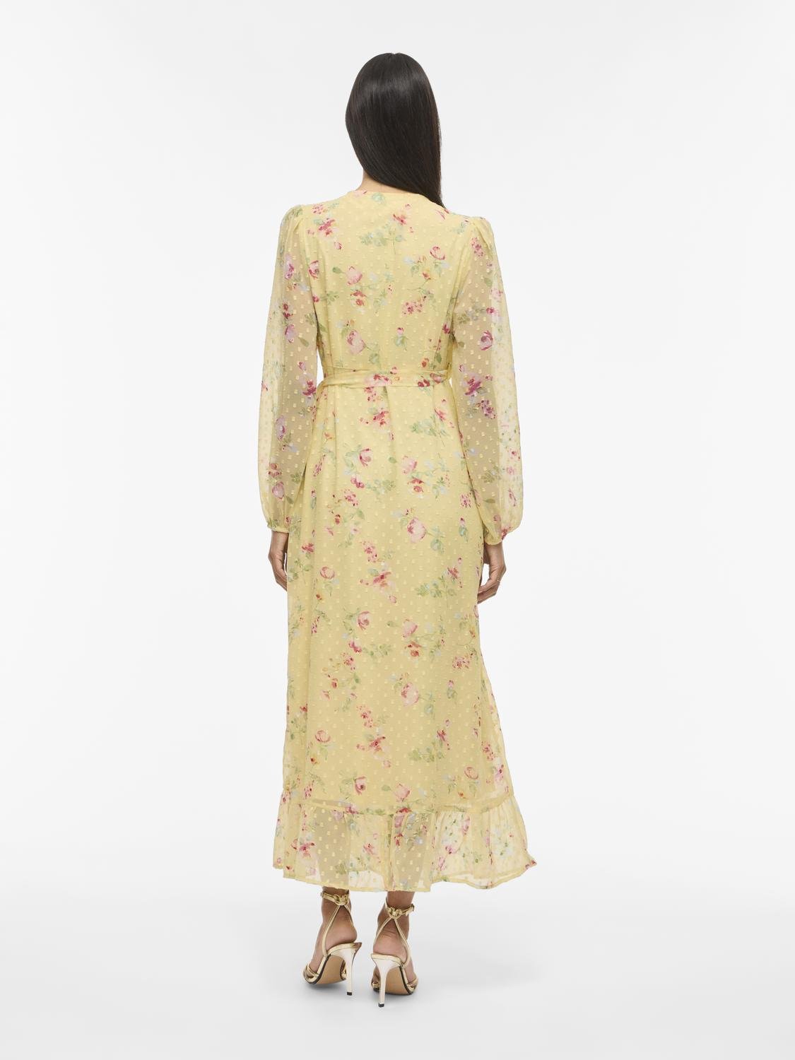 VIEDEE Long Dress - Pastel Yellow - VERO MODA & VILA Bergvik